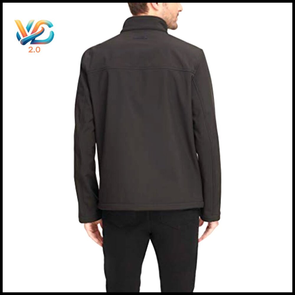 Men's Active Soft Shell Jacket Water Resistant Br… - image 3